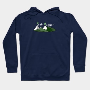 Peak Bagger- Modern Mountain Climbing Design Hoodie